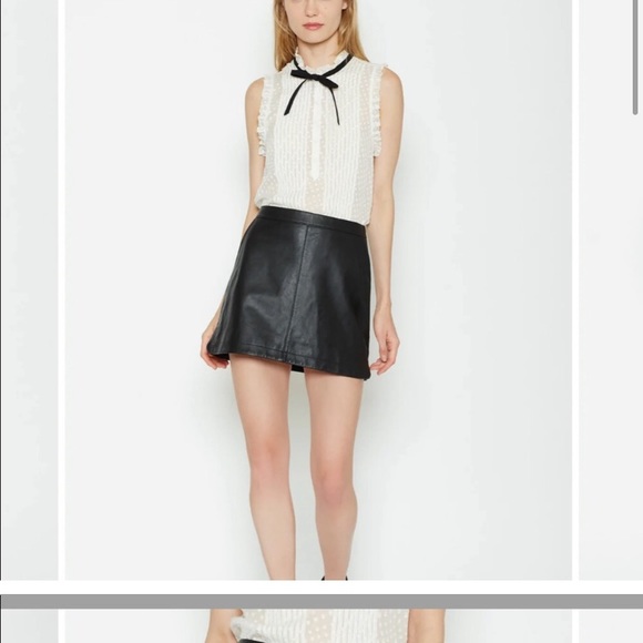 Joie Dresses & Skirts - Joie lamb leather mini skirt